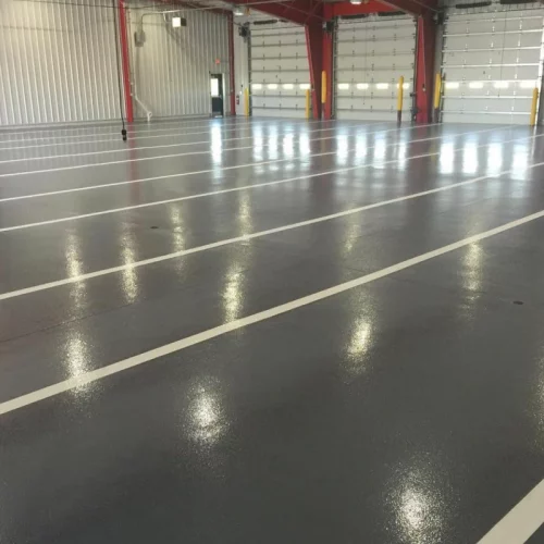 gray white lines floor coatings aston pa