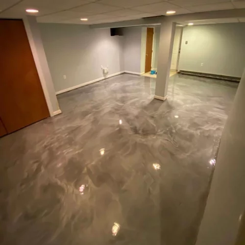 indoor building gray floor coatings aston pa
